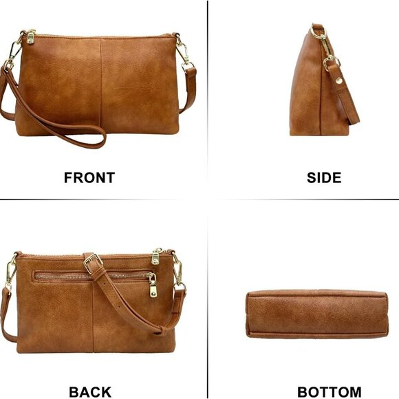 Small Crossbody Clutch Purses Bags for Women Wristlet Wallet Vegan Shoulder Hand - Picture 2 of 6